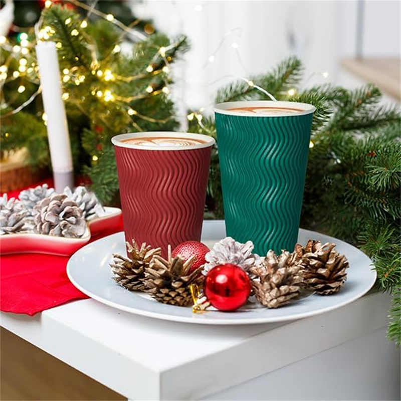 disposable ripple wall coffee paper cup pmf8