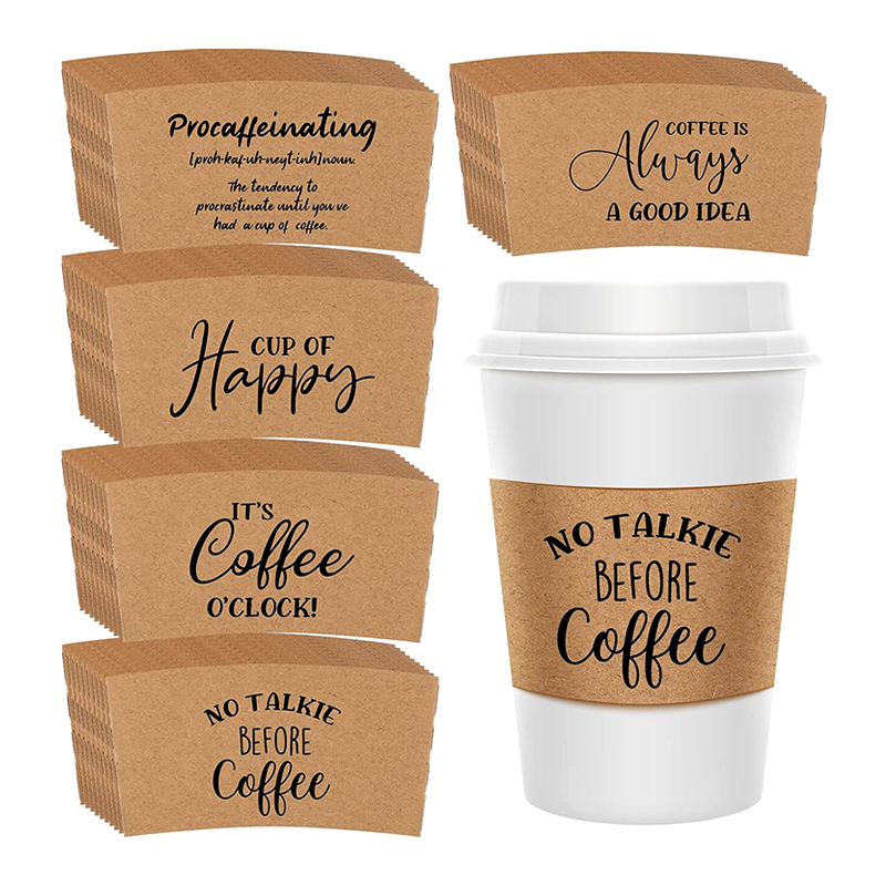 coffeetake away heat insulation paper cups sleeve pmf10