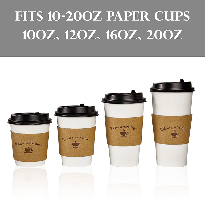 coffeetake away heat insulation paper cups sleeve pmf7
