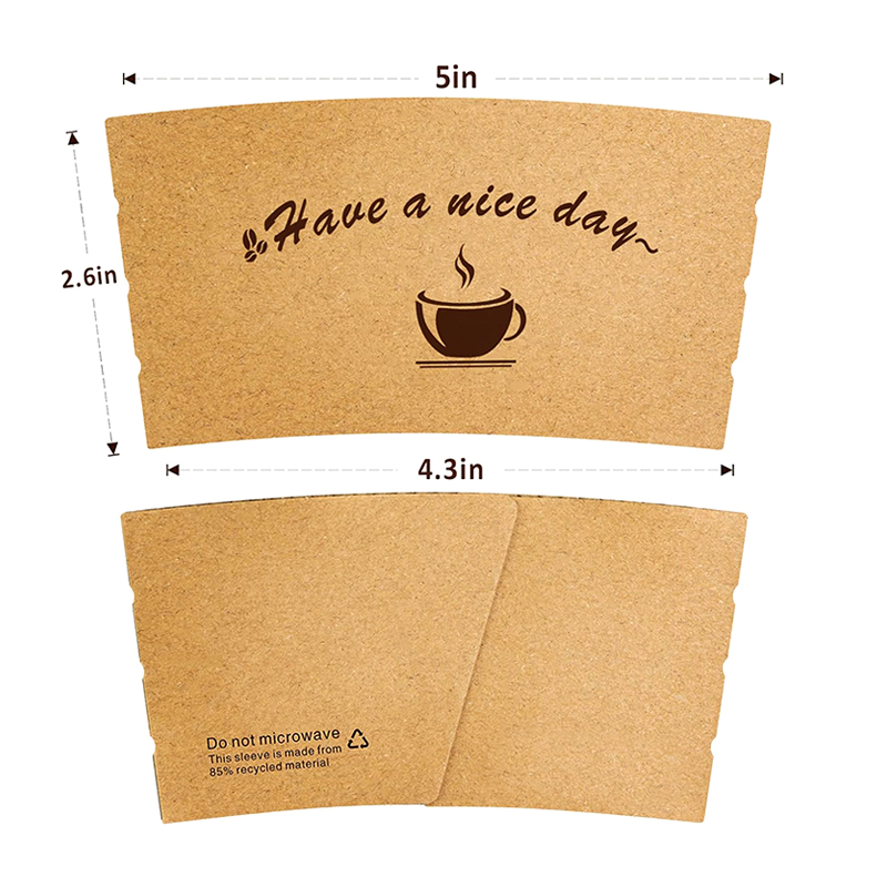 coffeetake away heat insulation paper cups sleeve pmf8