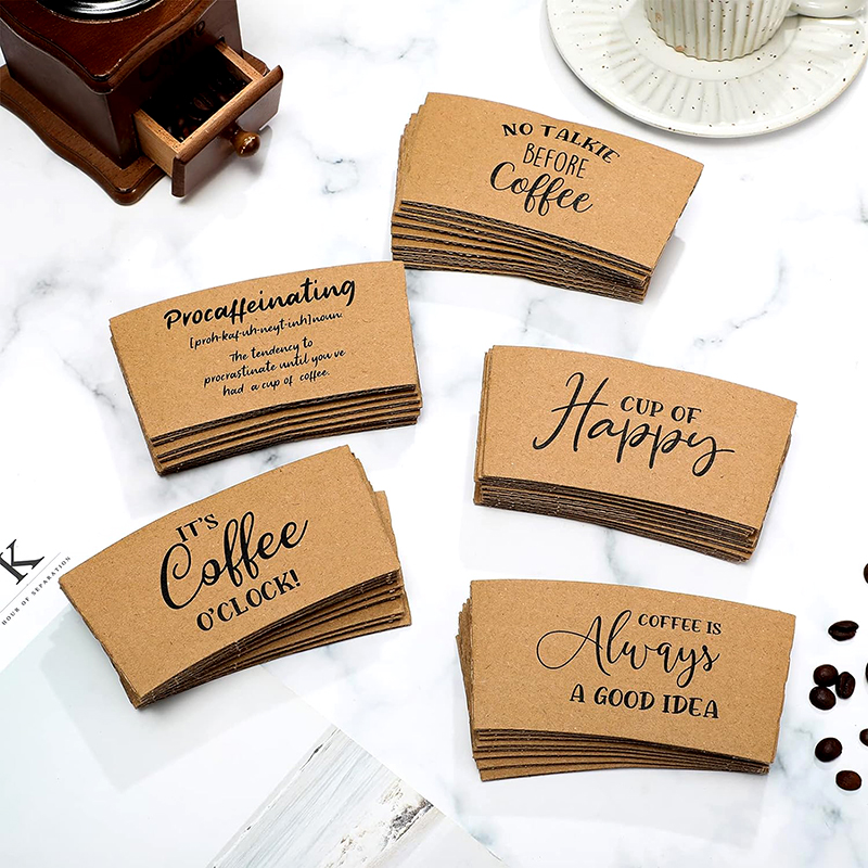 coffeetake away heat insulation paper cups sleeve pmf9