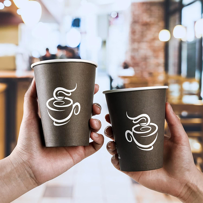 custom logo printed single wall coffee paper cup pmf8