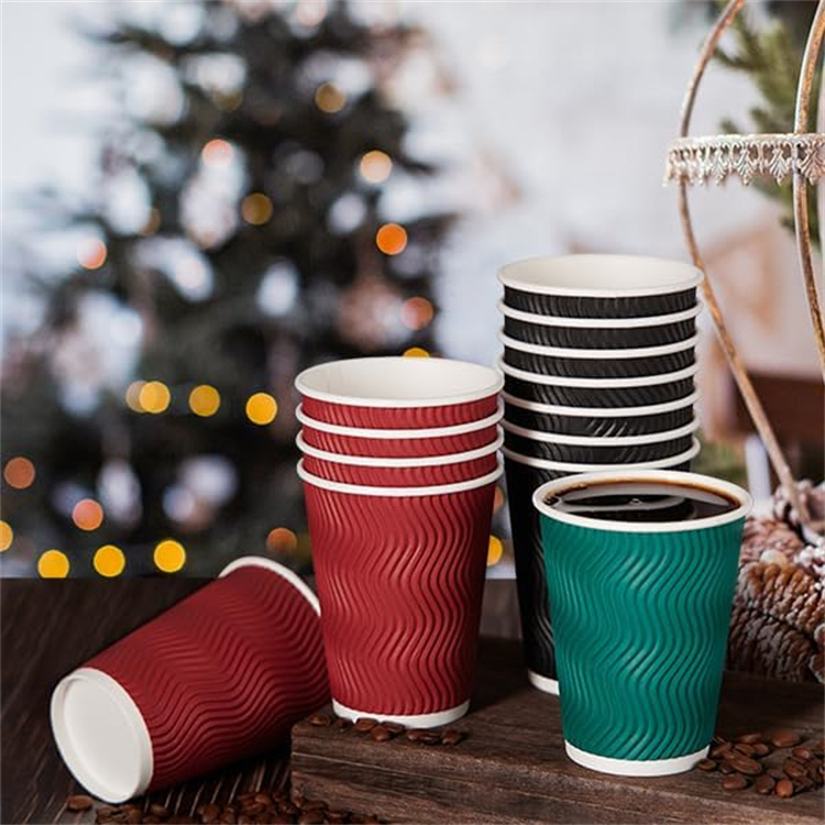 disposable ripple wall coffee paper cup pmf7