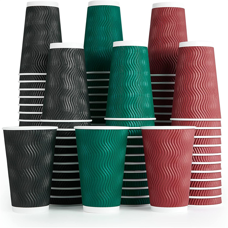 disposable ripple wall coffee paper cup pmf9