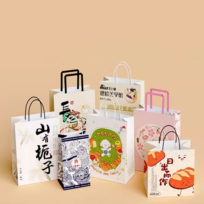 takeaway coffee handle paper bag pmf3